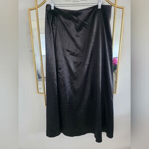 Elegant Black Slip Skirt